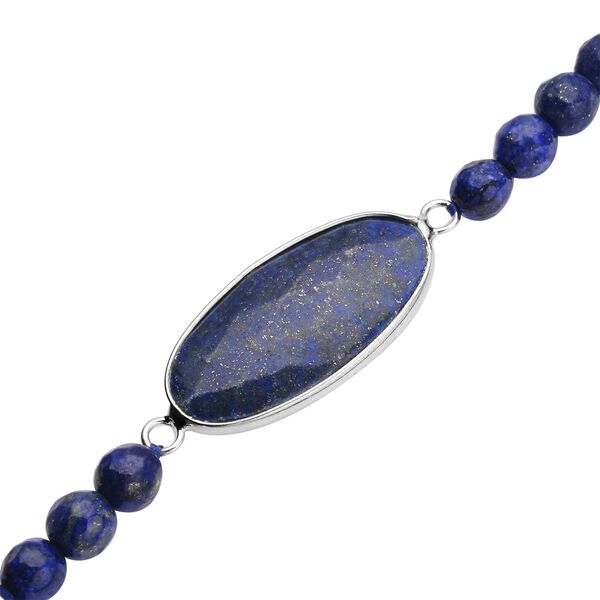 Lapislazuli Armband, ca. 20 cm, reines Messing ca. 69,00 ct image number 4
