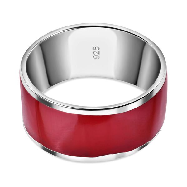 Royal Bali - Koralle Ring, 925 Silber (Gr&ouml;&szlig;e 19.00) image number 4