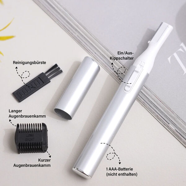 BEAUTECH elektrischer Augenbrauen-Haarentferner, Silber image number 3