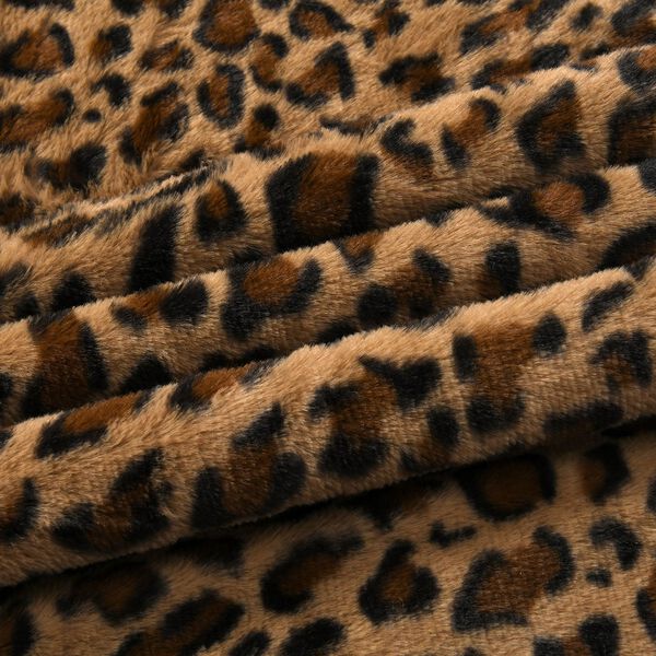 Kunstfell Decke mit Leopardenmuster,  Braun image number 4