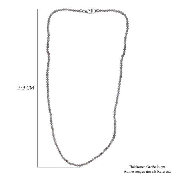 Labradorit Halskette ca. 50 cm, 925 Silber ca. 35.00 ct image number 5