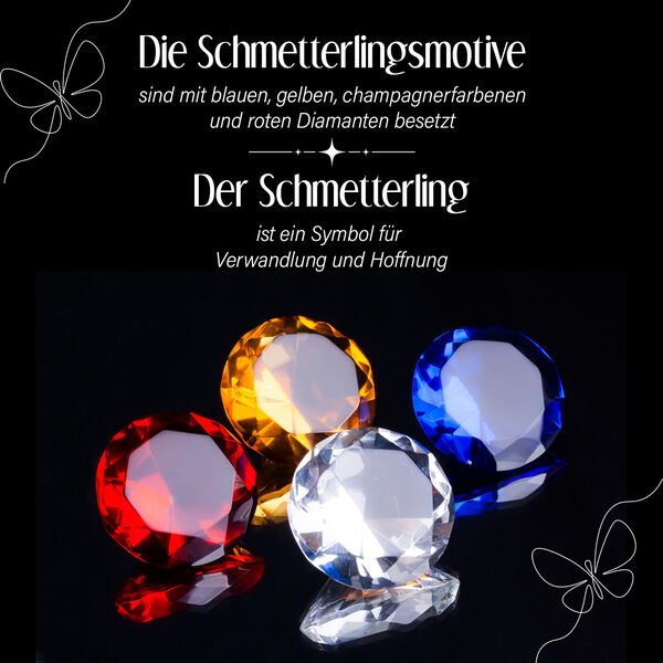 GP Italian Garden Kollektion - Mehrfarbiger Diamant und Kanchanburi blauer Saphir-Anhänger mit 50cm Kette - 0,50 ct. image number 4