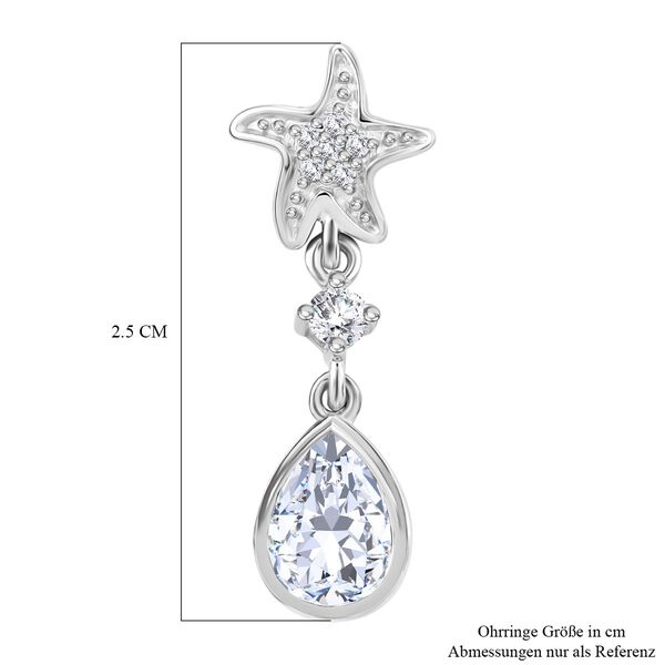 J Francis gefertigt mit SWAROVSKI- Zirkonia Ohrringe image number 6