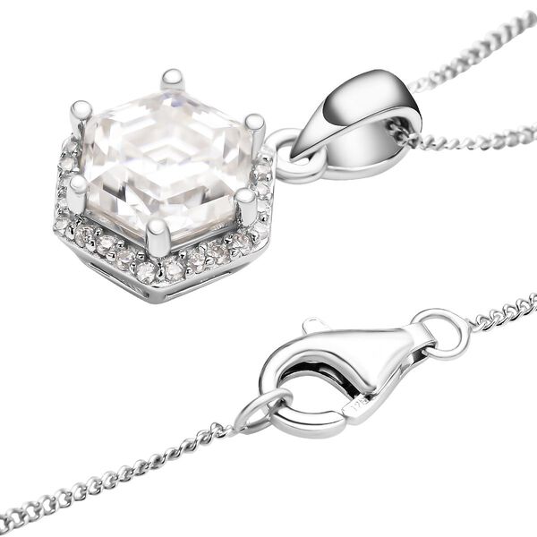 Funkelnde K&ouml;nigin - Moissanit Anh&auml;nger mit Kette - 2,66 ct. image number 4