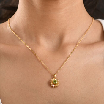 EverTrue Peridot Anh&auml;nger mit 50cm Kette - 0,97 ct.