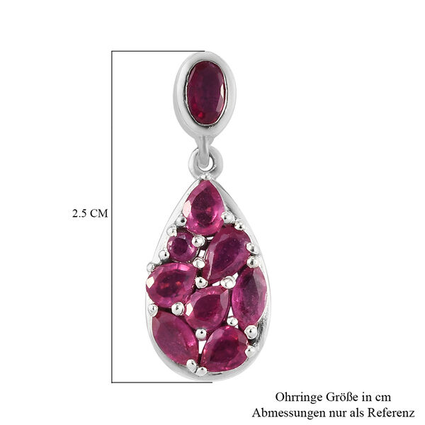 Afrikanische Rubin-Ohrh&auml;nger in Silber image number 6