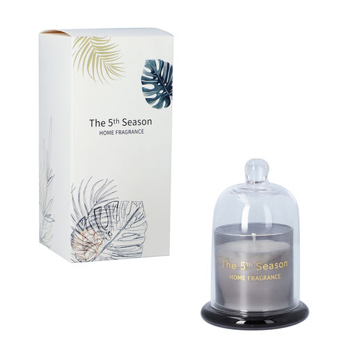 The 5th Season: Duftkerze Becher mit Glasdeckel, Grau image number 0