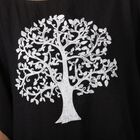 T-Shirt mit Baum-Stickerei, Schwarz, Einheitsgröße  image number 3