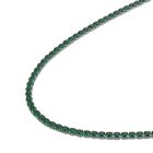 Grüne Zirkonia Halskette, ca. 38 cm, Edelstahl ca. 45,00 ct image number 2