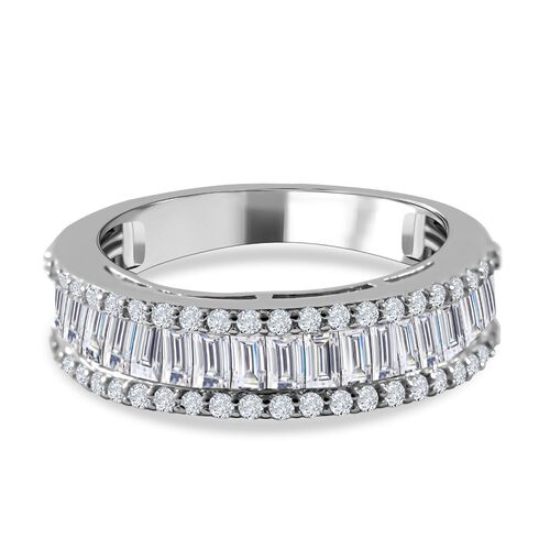 Lustro Stella - Weißer Zirkonia Ring, 925 Silber rhodiniert (Größe 20.00) ca. 2.73 ct image number 0