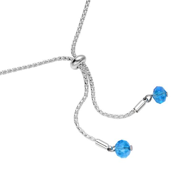 Blaue Kristall-Halskette mit Armband - 14,50 ct. image number 7
