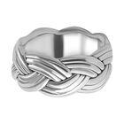 Silberhauch Kollektion- Liebesknoten Elektroform Ring image number 0