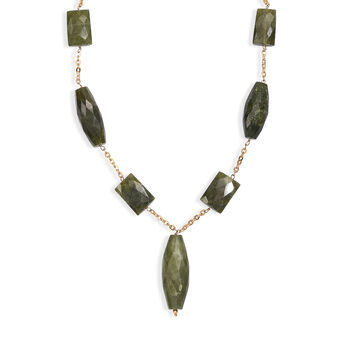 EverTrue Vesuvianit 50cm Halskette - 270 ct.