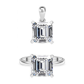 LUXURIANT DIAMOND- IGI zertifizierter VS-GH Labor Diamant Anhänger und Ring in 950 Platin