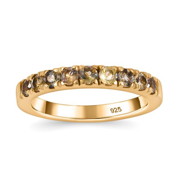 AA Natürlicher goldener Tansanit Ring - 0,70 ct. image number 4