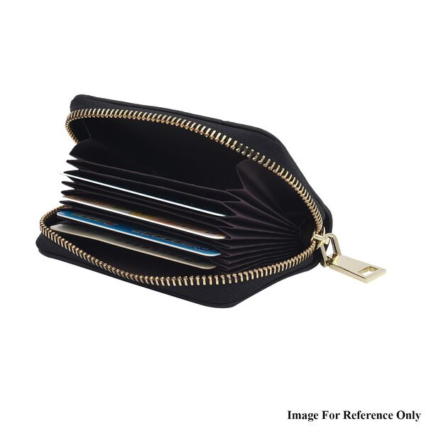 SENCILLEZ Geldbörse aus 100% echtem Leder und RFID Schutz, Größe 12x2x8 cm, Schwarz image number 5