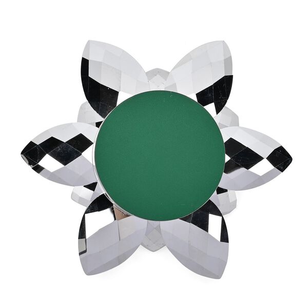 Kristallklare Lotusblume Kerzenhalter mit Drehsockel, transparent image number 5