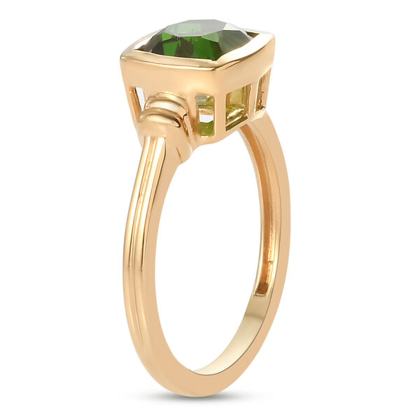 Triplett Quarz Solit&auml;r Ring 925 Silber vergoldet image number 5