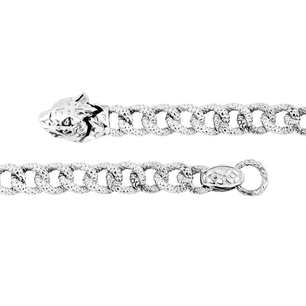 Royal Bali - Panther-Motiv-Armband, 925 Silber, ca. 19 cm ca. 25.39g image number 4