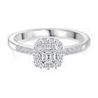 LUXURIANT DIAMOND - Lab Grown Diamant SI-GH Ring 925 Silber rhodiniert (Größe 17.00) ca. 0.50 ct