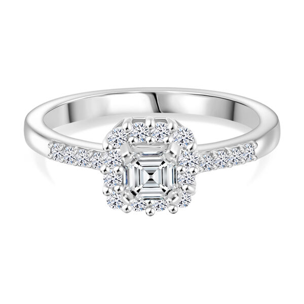LUXURIANT DIAMOND - Lab Grown Diamant SI-GH Ring 925 Silber rhodiniert (Gr&ouml;&szlig;e 17.00) ca. 0.50 ct