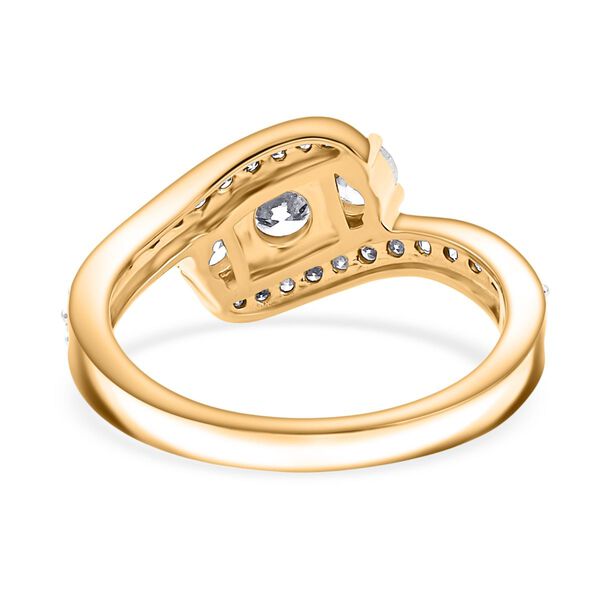 LUXURIANT DIAMOND - Lab Grown Diamant SI Ring 925 Silber 750 Gelbgold Vermeil (Größe 19.00) ca. 1.00 ct image number 6