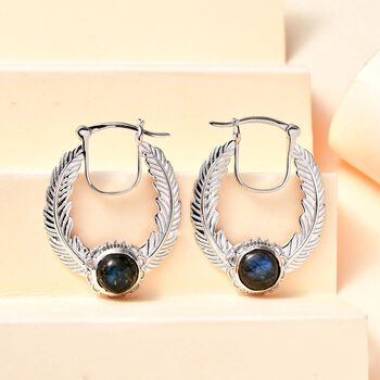 AAA Labradorit Ohrringe - 3,37 ct.