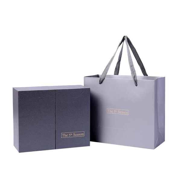 The 5th Season - 150ml Reed Diffuser Lufterfrischer in Geschenkbox mit Kunstblumen - Gold (Englische Birne und Freesie Duft) image number 4