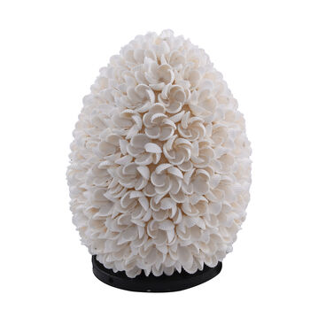 Lampe aus Muschel in Ei Form