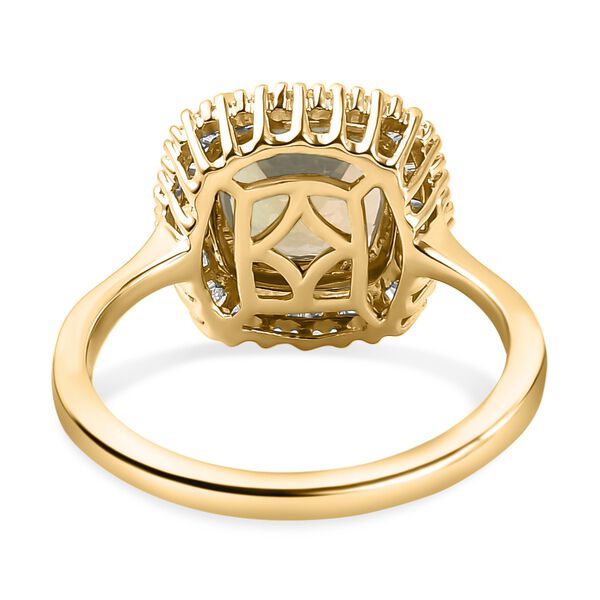 ILIANA AAA Turkizit und SI G-H Diamant-Ring in 750 Gelbgold - 2,87 ct. image number 6