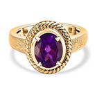 Afrikanischer Amethyst Ring Messing  (Größe 20.00) ca. 1,65 ct