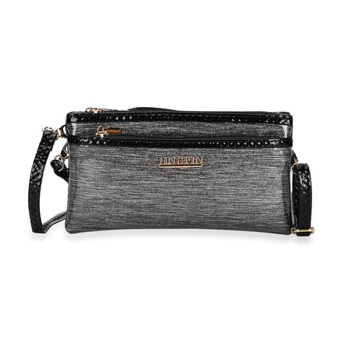Stylische Sling Crossbody Tasche, Silber image number 0
