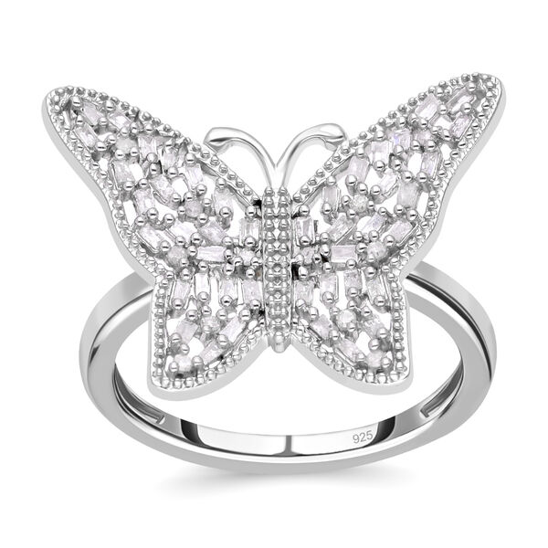 Diamant-Ring mit Schmetterling-Design - 0,33 ct.