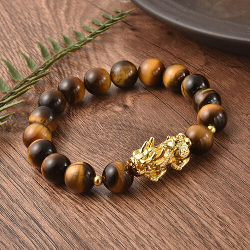 Feng Shui gelbes Tigeraugen-Armband, ca. 216,50 ct image number 1