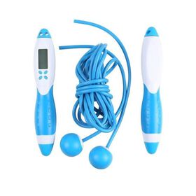 Elektronisches Zähl-Springseil, Blau und weiß