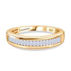 LUXURIANT DIAMOND - Lab Grown Diamant VS-EF Ring 925 Silber 750 Gelbgold Vermeil (Größe 18.00) ca. 0.50 ct