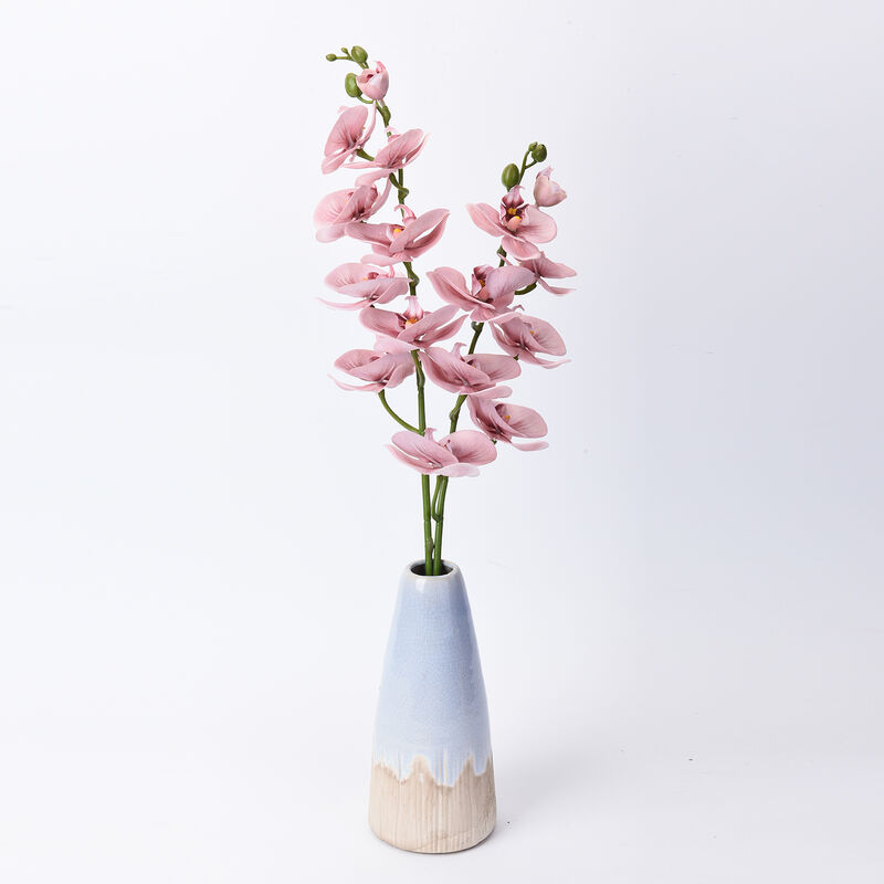 THE 5TH SEASON: Rosafarbene Schmetterlingsorchideen mit Vase, Kunstblumen, Größe: 28x15x43 cm image number 0