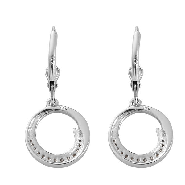 88 Facetten Moissanit Ohrh&auml;nger 925 Silber platiniert ca. 0,24 ct&nbsp; image number 4