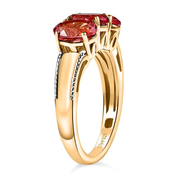 D'Joy Labor Padparadscha Saphir Ring - 3,59 ct. image number 5