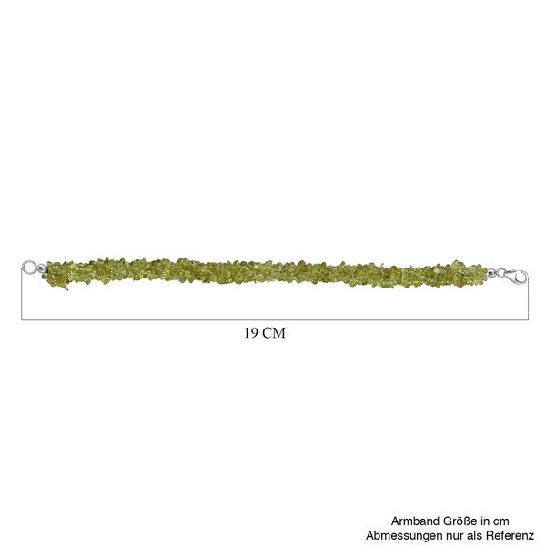 Natürliches Peridot Armband, 19 cm - 100 ct. image number 4