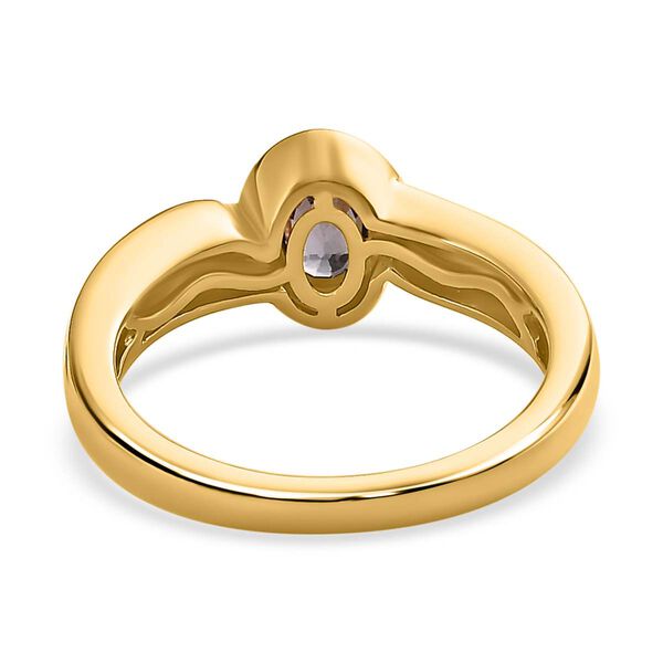 AA Nat&uuml;rlicher Tansanischer Lavendel-Spinell Ring, 925 Silber vergoldet, (Gr&ouml;&szlig;e 19.00) ca. 0.62 ct image number 6