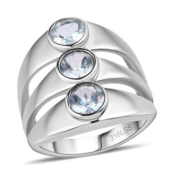 Himmelblauer Topas-Ring - 1,91 ct.