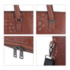 Crossbody-Tasche aus 100% echtem Leder, Größe 37x7x28 cm, Hellbraun image number 2