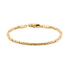 Royal Bali Kollektion - Borobudur Armband, ca. 20 cm 925 Silber 916 Gelbgold Vermeil, ca. 9,69g