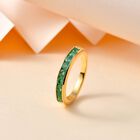 Kagem sambischer Smaragd-Ring in 925 Silber mit Gelbgold Vermeil - 0,73 ct. image number 1