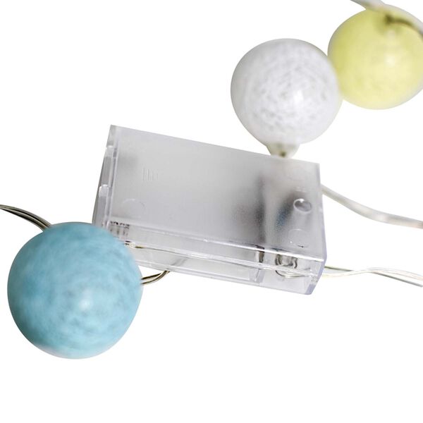 Kugel-Lichterkette mit An- und Ausschalter, L&auml;nge 30 cm, 3xAA Batterien nicht inkl., Mehrfarbig image number 3