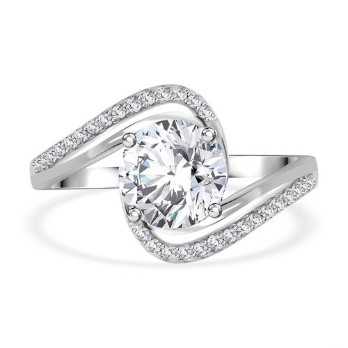 LUSTRO STELLA - Weißer Zirkonia Ring image number 0