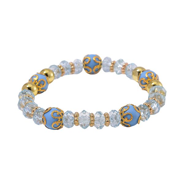 4er Set STRADA - Uhr mit Blau Kristall Armb&auml;nder image number 10