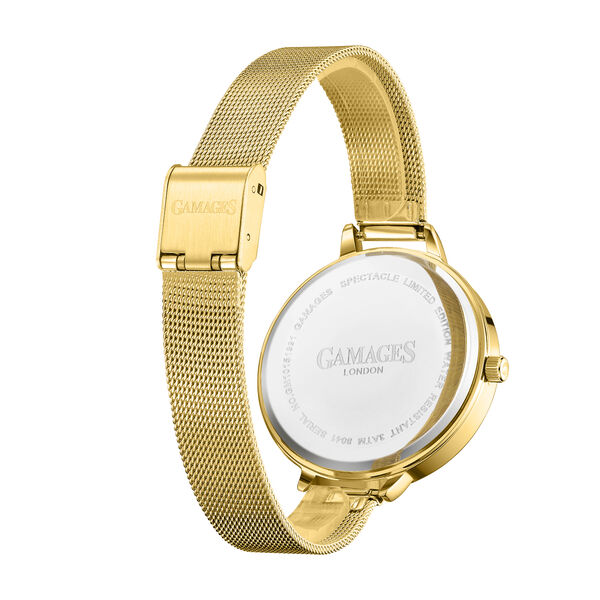 Gamages Of London Spectacle Schweizer Uhrwerk Diamond Set Damenuhr - goldene image number 2