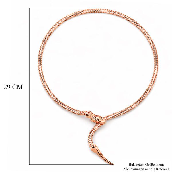 Verstellbare, wei&szlig;e Zirkonia Halskette in Ros&eacute;goldton, 50-66cm image number 4